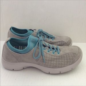 Dansko sneakers gray/teal suede size 39